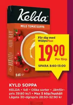 Willys KYLD SOPPA, Medlemspris erbjuda