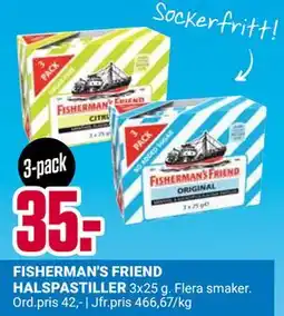 ÖoB FISHERMAN'S FRIEND HALSPASTILLER, SEK 35 erbjuda