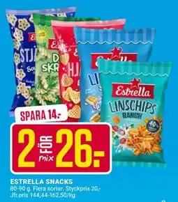 ÖoB ESTRELLA SNACKS, SEK 26 erbjuda