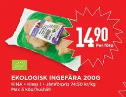 Willys EKOLOGISK INGEFÄRA 200G, SEK 14.9 erbjuda