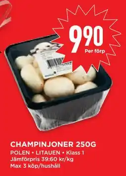Willys Hemma CHAMPINJONER 250G, SEK 9.9 erbjuda