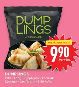 Willys DUMPLINGS, SEK 9.9 erbjuda