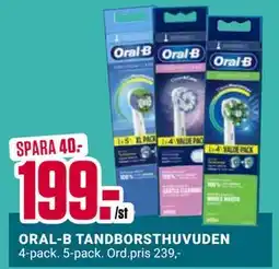 ÖoB ORAL-B TANDBORSTHUVUDEN, SEK 199 erbjuda