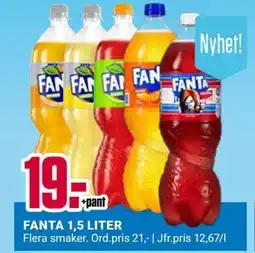 ÖoB FANTA 1,5 LITER, SEK 19 erbjuda
