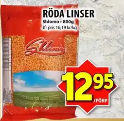 Matvärlden Tensta RÖDA LINSER, SEK 12.95 erbjuda