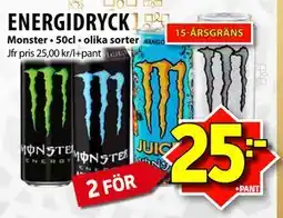 Matvärlden Tensta ENERGIDRYCK, SEK 25 erbjuda
