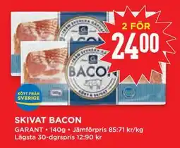 Willys Hemma SKIVAT BACON, SEK 24 erbjuda