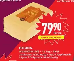 Willys GOUDA, SEK 79.9 erbjuda