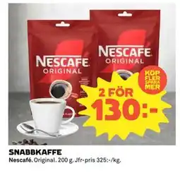 Coop Daglivs SNABBKAFFE, SEK 130 erbjuda