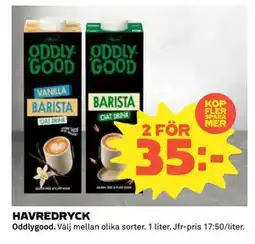 Coop Daglivs HAVREDRYCK, SEK 35 erbjuda
