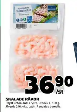 Coop Daglivs SKALADE RÄKOR, SEK 36.9 erbjuda