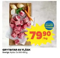 Coop Daglivs GRYTBITAR AV FLÄSK, SEK 79.9 erbjuda