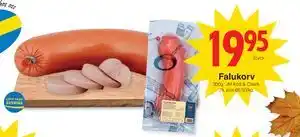 Matöppet Falukorv, SEK 19.95 erbjuda