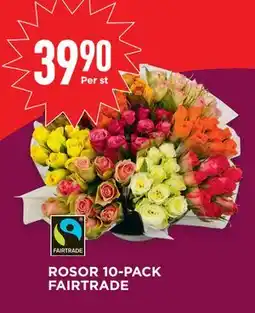 Willys ROSOR 10-PACK FAIRTRADE, SEK 39.9 erbjuda