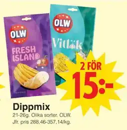 Matöppet Dippmix, SEK 15 erbjuda