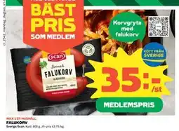 Coop Daglivs FALUKORV, Medlemspris erbjuda