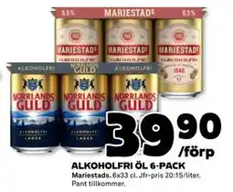 Coop Daglivs ALKOHOLFRI ÖL 6-PACK, SEK 39.9 erbjuda