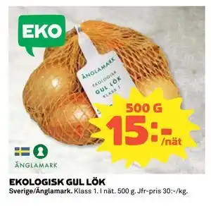 Coop Daglivs EKOLOGISK GUL LÖK, SEK 15 erbjuda
