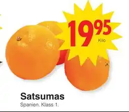 Matöppet Satsumas, SEK 19.95 erbjuda