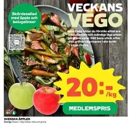 Coop Daglivs SVENSKA ÄPPLEN, Medlemspris erbjuda