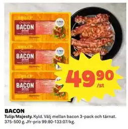 Coop Daglivs BACON, SEK 49.9 erbjuda