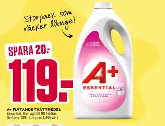 ÖoB A+ flytande tvättmedel erbjuda
