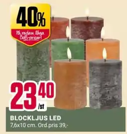 ÖoB Blockljus LED erbjuda