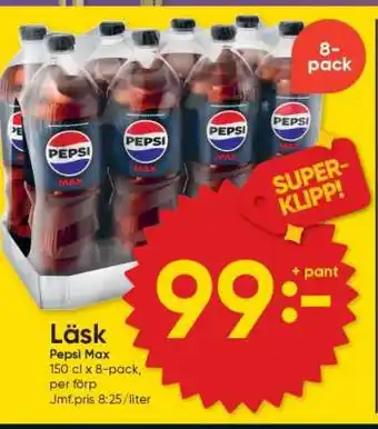 DollarStore Läsk Pepsi Max erbjuda