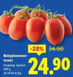 Lidl Babyplommon- tomat erbjuda