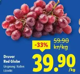 Lidl Druvor Red Globe erbjuda