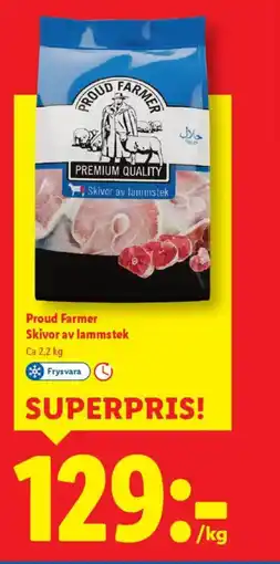 Lidl Proud Farmer Skivor av lammstek erbjuda