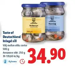 Lidl Taste of Deutschland Inlagd sill erbjuda