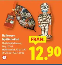 Lidl Halloween Mjölkchoklad erbjuda