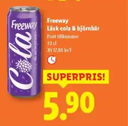 Lidl Freeway Läsk cola & björnbär erbjuda