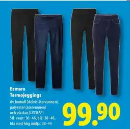 Lidl Esmara Termojeggings erbjuda