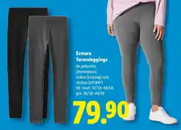 Lidl Esmara Termoleggings erbjuda