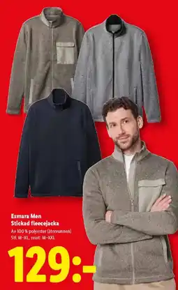 Lidl Esmara Men Stickad fleecejacka erbjuda
