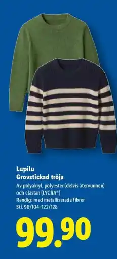Lidl Lupilu Grovstickad tröja erbjuda