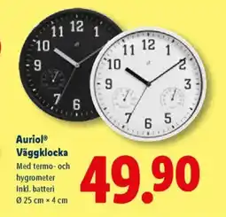 Lidl Auriol® Väggklocka erbjuda