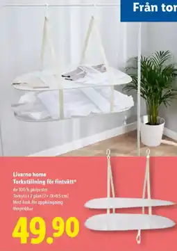 Lidl Livarno Home Torkställning för fintvätt erbjuda