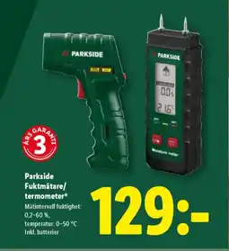 Lidl PARKSIDE Fuktmätare/ termometer erbjuda
