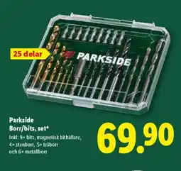 Lidl PARKSIDE Borr/bits, set erbjuda