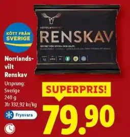 Lidl Norrlands- vilt Renskav erbjuda