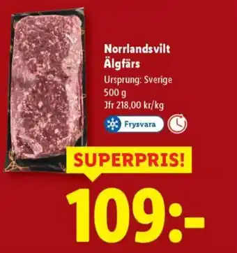 Lidl Norrlandsvilt Älgfärs erbjuda
