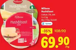 Lidl Milbona Hushållsost erbjuda