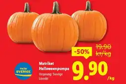 Lidl Matriket Halloweenpumpa erbjuda