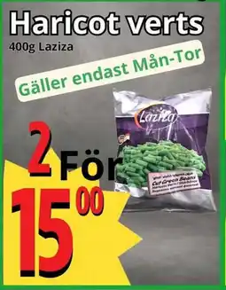 Supergrossen Laziza Haricot verts erbjuda