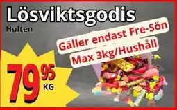 Supergrossen Lösviktsgodis erbjuda