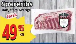 Supergrossen Spareribs erbjuda