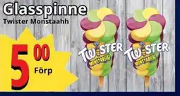 Supergrossen Glasspinne Twister Monstaahh erbjuda